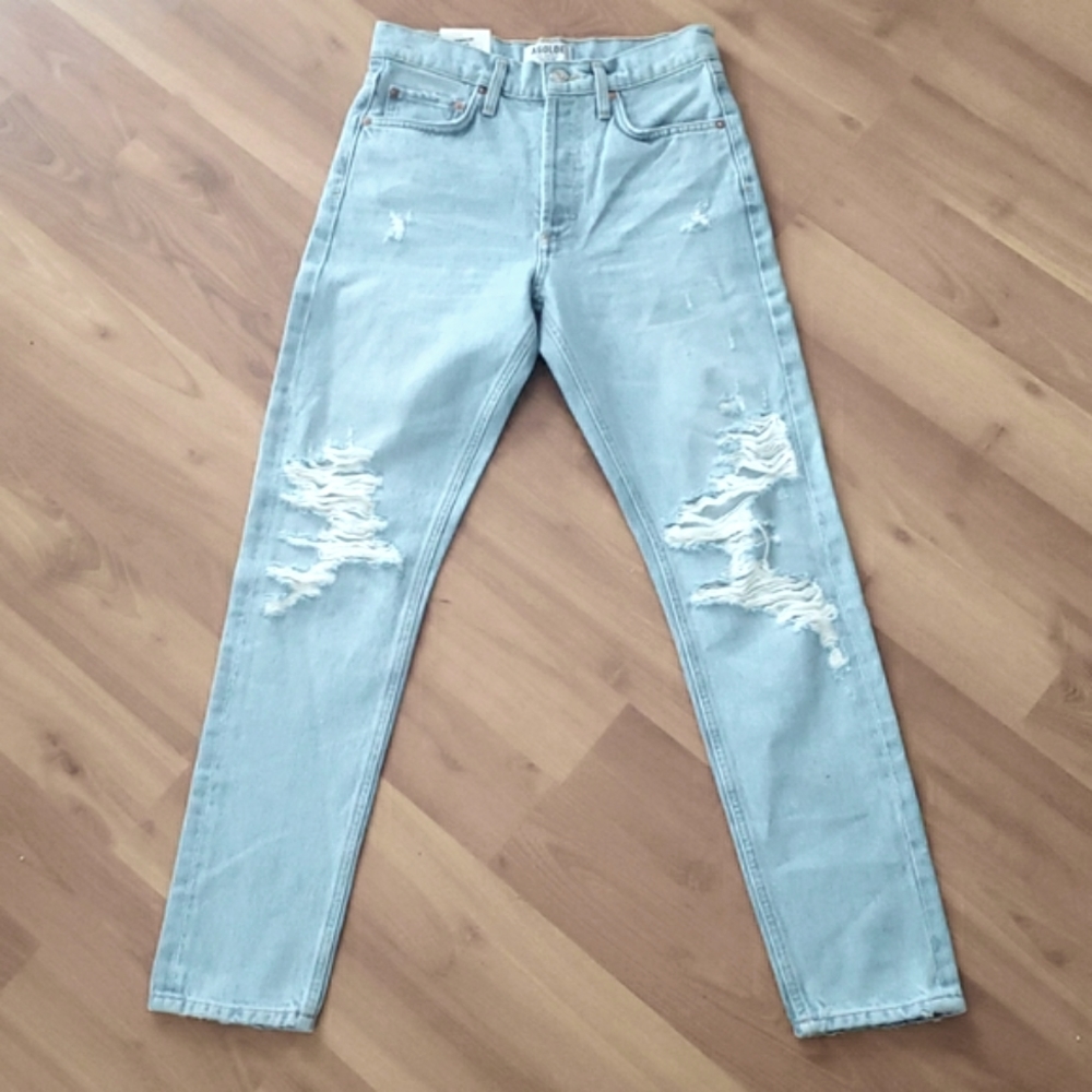 AGOLDE- Jamie High-Rise Classic in Evermore - Size 24